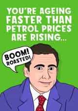 Ageing Faster than Petrol Prices Michael Scott created by Bubble&Cheek
