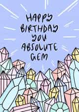 Absolute Gem Birthday Card created by Muses & May 