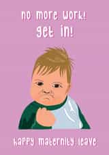 Happy Maternity Leave Card 1000 created by @Laura Lonsdale Designs