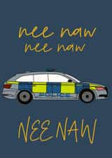 Emergency Services Nee Naw Card created by Rosie White Designs