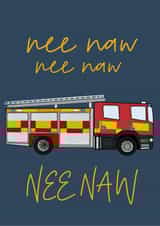 Emergency Services Fire Engine Card created by Rosie White Designs