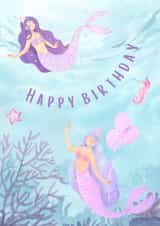 Happy Birthday Mermaid Card created by Annie Moon 