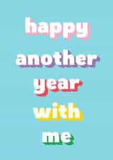 Anniversary typography card created by Carolina Rowlinson