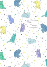 Cat Mom Mother's Day Card created by Heather Victoria Design