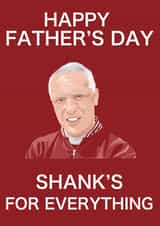 Liverpool Shanks Fathers Day Card created by Ped Designs 
