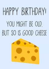 Mature cheese birthday card  created by Fern Furness