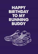 Happy Birthday Running Buddy created by MOJO Creative Studio
