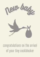 Cockblocker new baby card created by OnlyPans