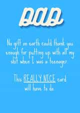 Thank you Dad card created by OnlyPans