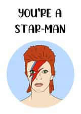 You're A Star-Man created by The Dapper Dog Card Co