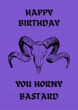 Horny bastard birthday card created by OnlyPans