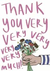 Thank You Flowery Boquet Card created by Childish Ramblings