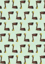 Happy Giraffe - Greeting Card created by My Strawberry Monkey