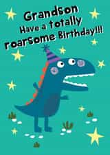 Grandson Roarsome Birthday Card created by @Laura Lonsdale Designs