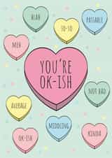 You're Ok-ish: An apathy card created by Burnt Maple