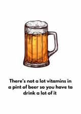 Funny Beer inspired Birthday Card created by Emily James