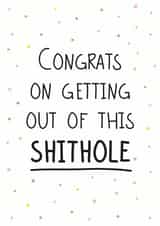 Congratulations on the new job Card created by Geordies Love Gin