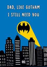 Cute Father's Day Card - Gotham - Batman Dad created by Cardology