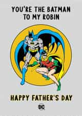 Cute Father's Day Card - Batman to my Robin created by Cardology