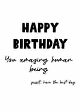 Birthday Card for an amazing person created by Becky