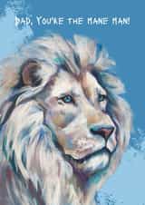 Mane Man Fathers Day Card created by Anj Art