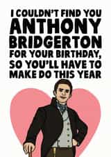 Anthony Bridgerton birthday card created by Studio Doodles
