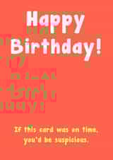 Suspicious Birthday Card created by Card and Cake