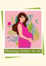Blooming Pregnancy Card created by ArtByAT