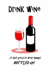 Let's drink wine! created by Punnycarddesigns