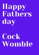 Happy Fathers day Cock Womble card created by Charlotte Rossiter