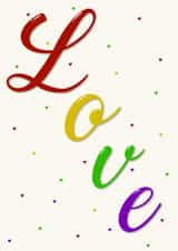 Love in rainbows created by @CharliePixieCrafts