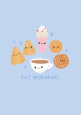 “Eat Mubarak” Eid Card created by Posted With Maya