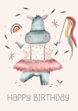 Happy Birthday Little Girl Ballerina Card created by Claire Eddie