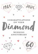 Diamond Wedding Anniversary created by Juniper and Rose Studio