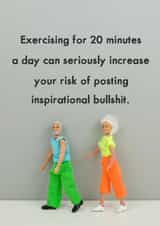 Exercising created by Bold & Bright Cards