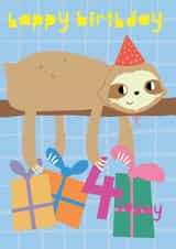 Happy 4th Birthday Party Sloth created by Nelly's Treasures