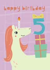 Happy 5th Birthday Unicorn created by Nelly's Treasures
