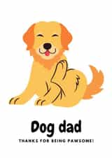 Dog dad Father's day card created by The Sage Bird