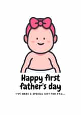 First Father's day card created by The Sage Bird