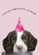Pawty dog card created by Shadan Designs