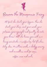 Menopause fairy card created by Betsy's creations
