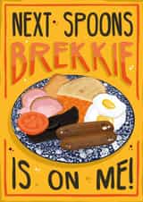 Classic Spoons Plate Breakfast Card created by AbiGoLucky