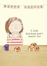 Buns Easter card created by Rosie Made A Thing