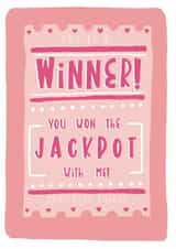 Lottery Ticket Card created by Pink & Peach