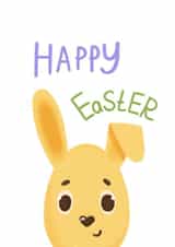 Cute postcard with a little yellow chick Happy Easter 1001 created by Dogs and cats 