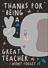 A Great Teacher Thank You Card created by NICHOLA COWDERY ILLUSTRATIONS 