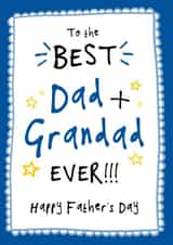 Best Dad + Grandad Father's Day Card created by Bow & Bell