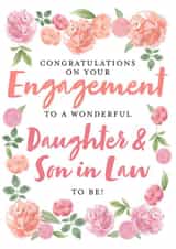 Floral Engagement Card - Daughter and Son in Law to be created by Juniper and Rose Studio