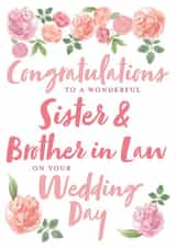 Sister & Brother in Law - On your wedding day created by Juniper and Rose Studio