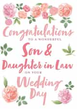 Wedding Son and Daughter in Law created by Juniper and Rose Studio